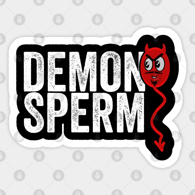 Demon Sperm Sticker by belownormal